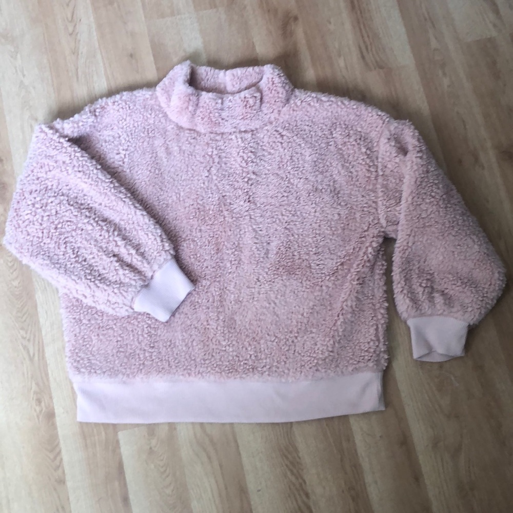 GAP Blush Fuzzy Fleece Pullover